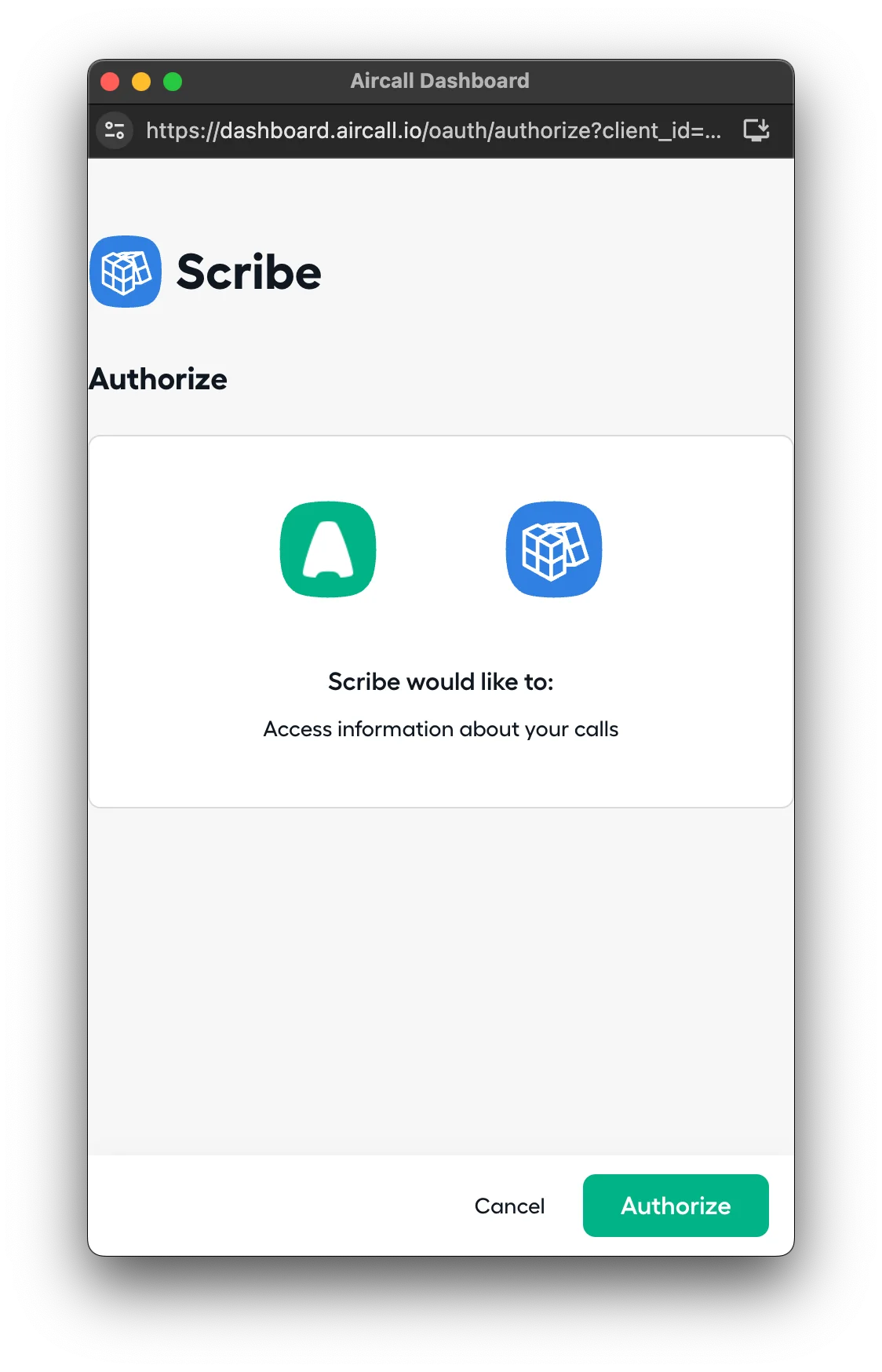 Kliknij Authorize