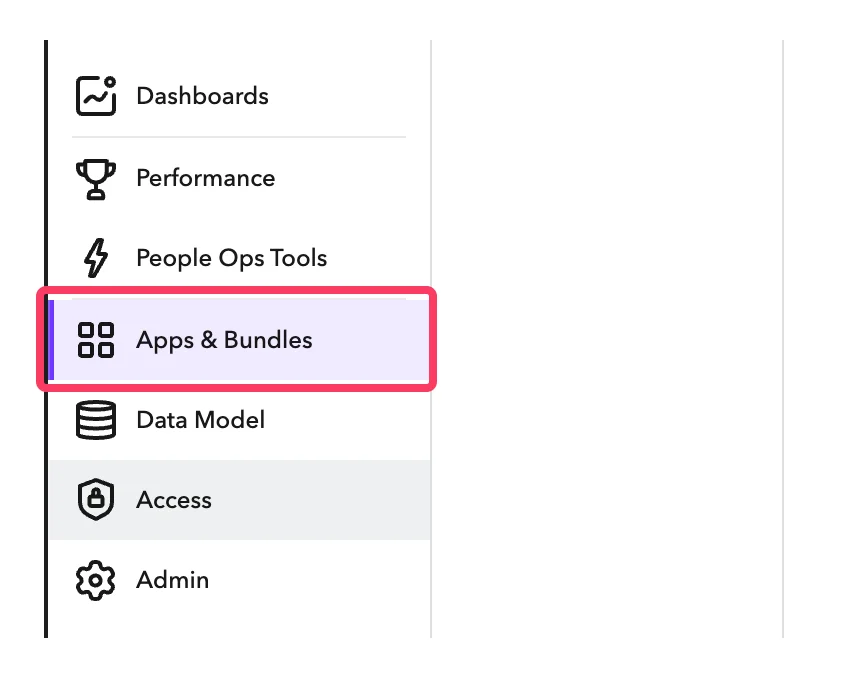 Na swoim koncie ChartHop przejdź do Apps & Bundles