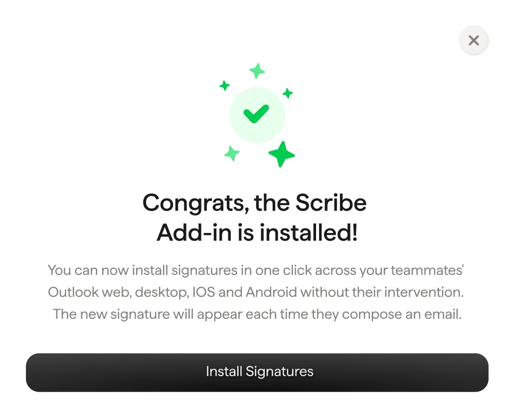 Zainstalowano Scribe Scribe Add-in