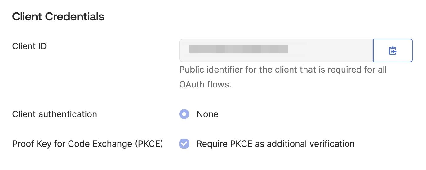 Skopiuj i wklej Client ID poniżej