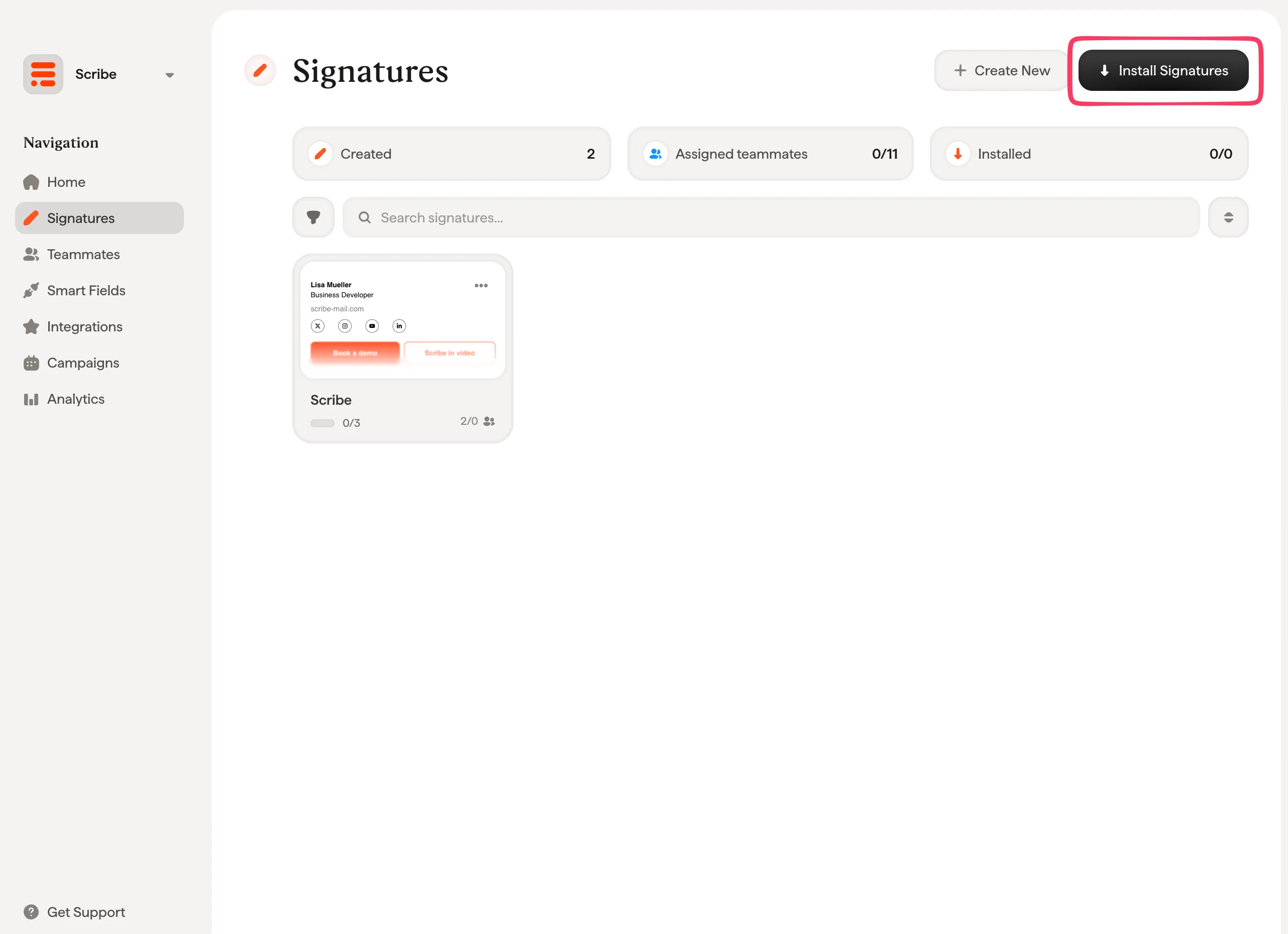 Team-Signaturen installieren